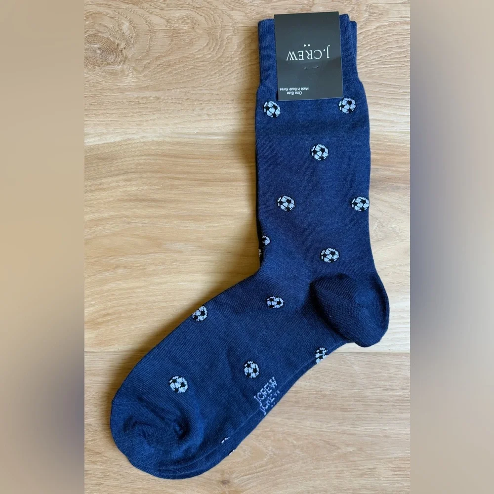 J. Crew Men’s Soccer ball socks - CH630 - NWT - One Size